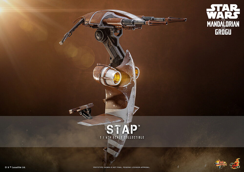 【ムービー・マスターピース】 『スター・ウォーズ／マンダロリアン・アンド・グローグー』 1/6スケールビークル STAP (可動式フィギュア)