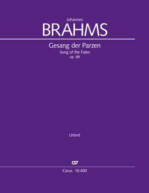 【輸入楽譜】ブラームス, Johannes: 混声六部合唱のための「運命の女神の歌」 Op.89(英語・独語): 指揮者用大型スコア [ ブラームス, Johannes ]