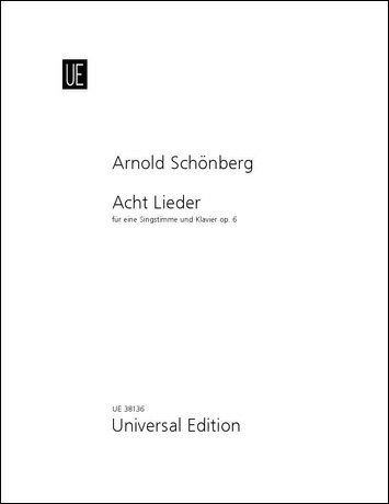 【輸入楽譜】シェーンベルク, Arnold: 8つの歌(独語)