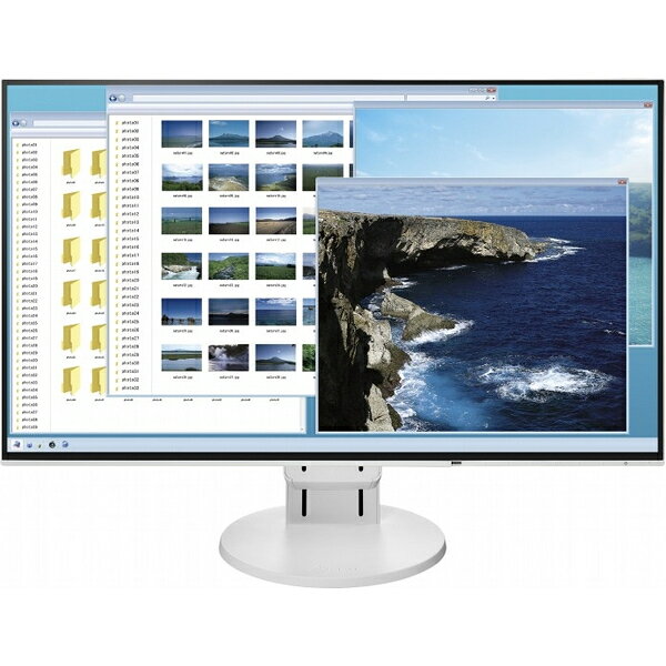 24.1型液晶モニター FlexScan EV2456 ホワイト