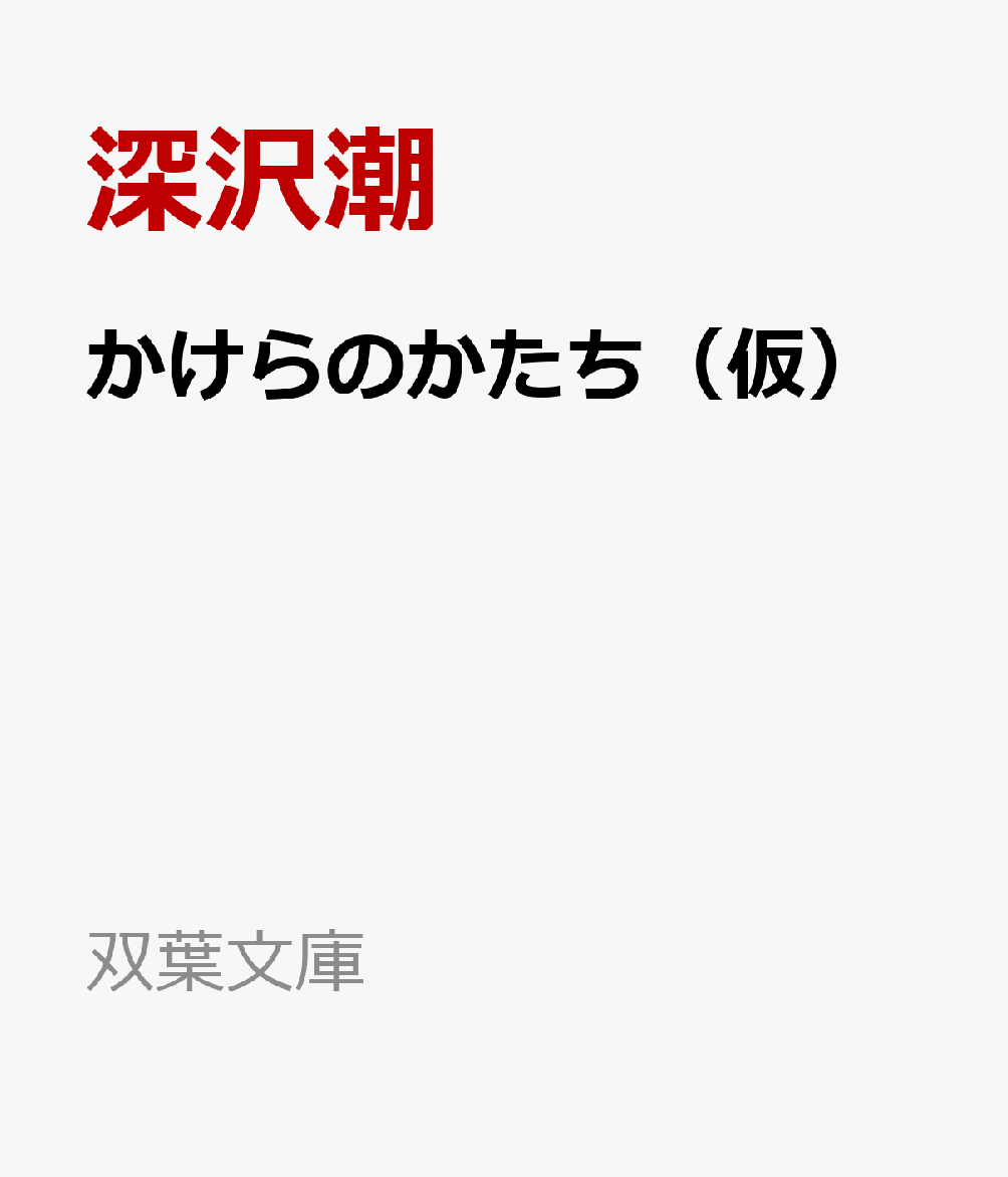 かけらのかたち（仮） 書影