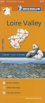 Michelin Regional Maps: France: Loire Valley Map 517 MAP-MICHELIN REGIONAL MAPS FRA [ Michelin ]