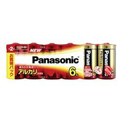 Panasonic アルカリ乾電池 単2形 6本シュリンクパック LR14XJ/6SW