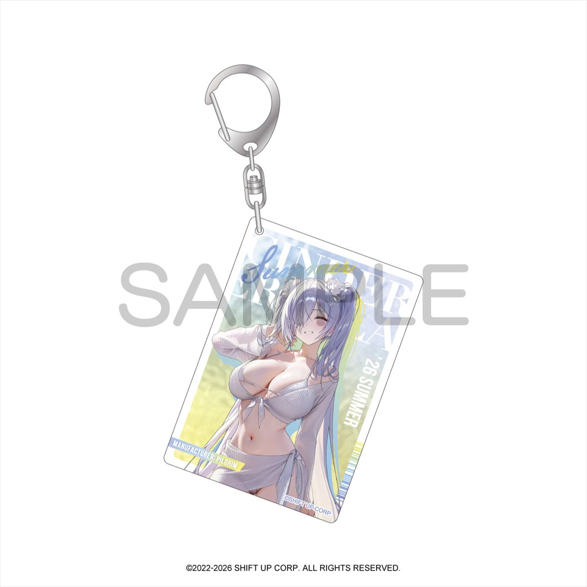 「勝利の女神:NIKKE」からOne-Shot キーホルダー シンデレラ:クリスタルウェーブが登場！【対象年齢】：15歳以上【商品サイズ (cm)】(幅×高さ）：5.6×8