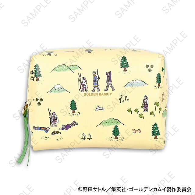 「ゴールデンカムイ」から鬼頭祈コラボ ボックスポーチA（杉元一派）が登場！【対象年齢】：15歳以上【商品サイズ (cm)】(幅×高さ×奥行）：15×10.5×7