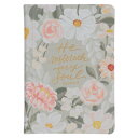 KJV Bible Compact Faux Leather, Gray Floral Printed Ps. 23:3 KJV BIBLE COMPACT F...