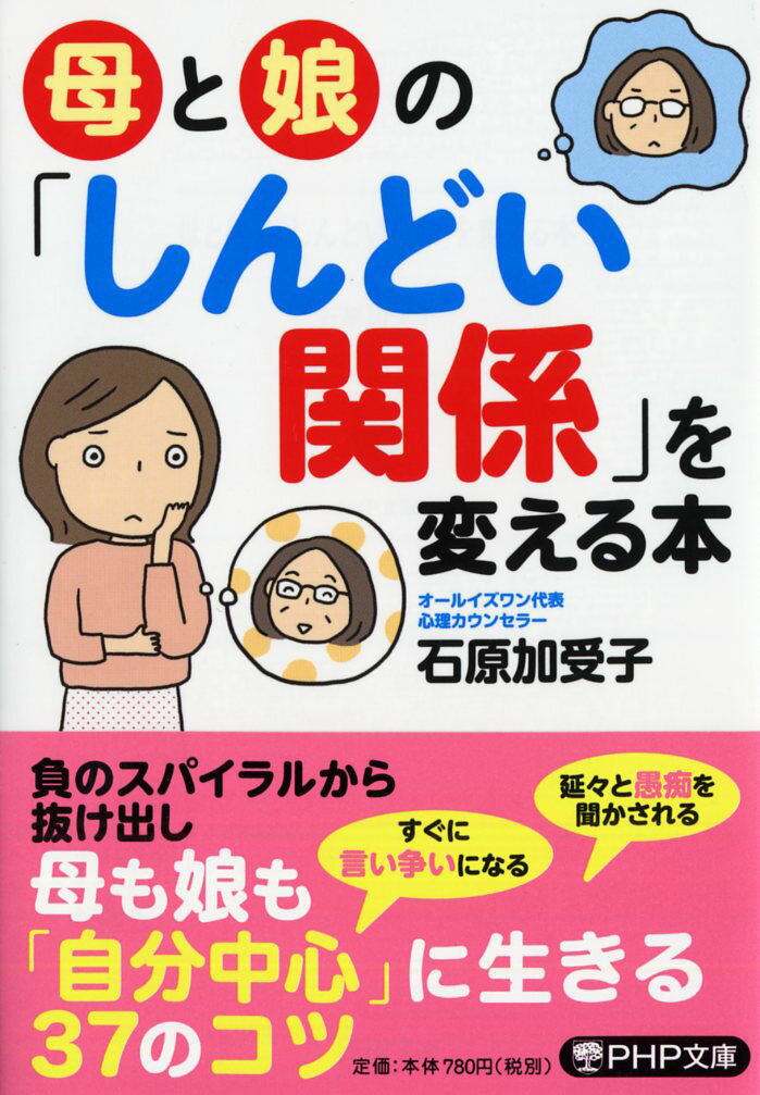 話題をすり替える、正論を言ってくる、無自覚に支配する、ああ言えばこう言う…など、母と娘の間で日々起こりがちなケースをリアルに再現。「しがみついてくる母親」から解放されれば、「自分の人生」を生きることができます。いま抱えている対人関係、うつ症状、金銭問題も母娘が自立することで解決。超人気心理カウンセラーが、もっと「自分中心」に生きるコツを具体的にアドバイス。ベストセラー、待望の文庫化！