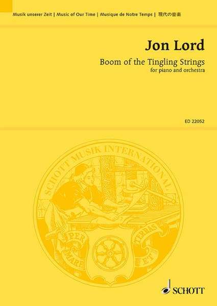 【輸入楽譜】ロード, Jon: Boom of the Tingling Strings(ピアノと管弦楽のための)/Mann編: スタディスコア