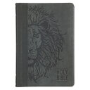 KJV Bible Compact Faux Leather, Black/Gray KJV BIBLE COMPACT FAUX LEATHER [ Chri...