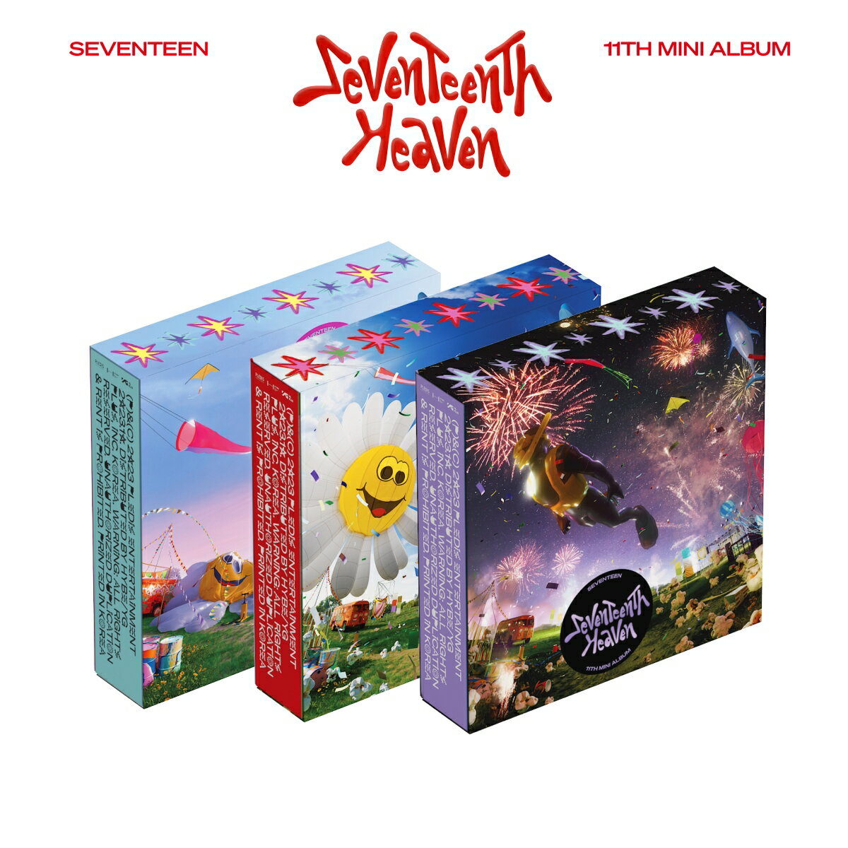 【先着特典】SEVENTEEN 11th Mini Album「SEVENTEENTH HEAVEN」 (AM 5:26 Ver.＋PM 2:14 Ver.＋PM 10:23 Ver.)セット(オフラインイベント＆サイン入り特典応募エントリーカード(3枚)) [ SEVENTEEN ]