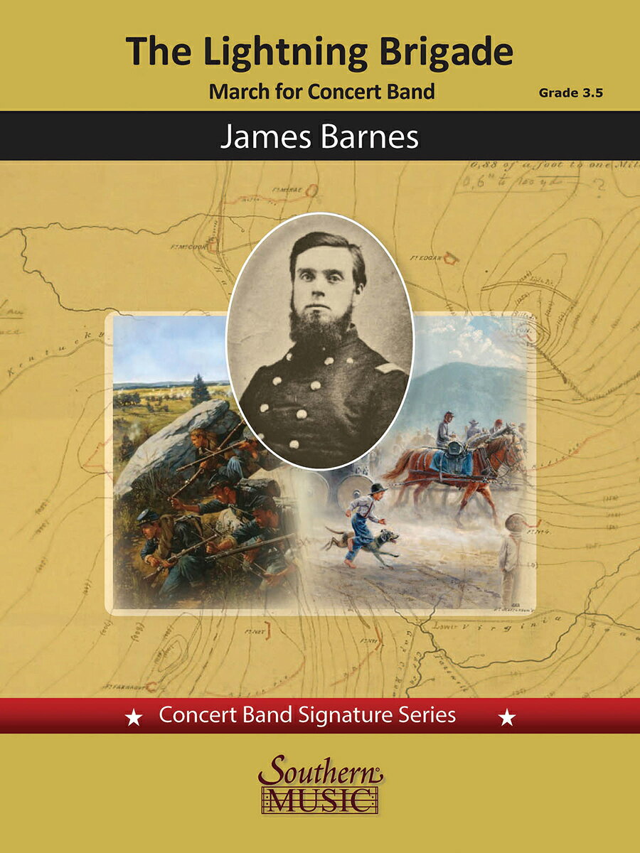 【輸入楽譜】バーンズ, James: マーチ「ザ・ライトニング・ブリゲイド」: スコアとパート譜セット