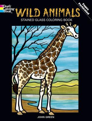 Create exciting stained glass pictures with 16 boldly outlined, large-format drawings of a fox, hippopotamus, rhinoceros, African elephant, gorilla, brown bear, moose, wolf, tiger, zebra, camel, others. Identification list.