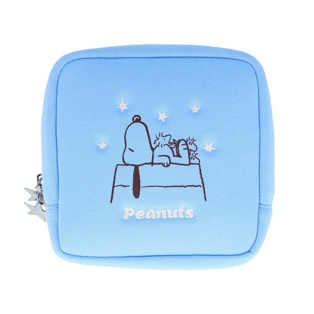 スウェット生地のスクエアポーチ！内ポケット付き！【商品サイズ (cm)】(幅×高さ×奥行）：16×26×3.6