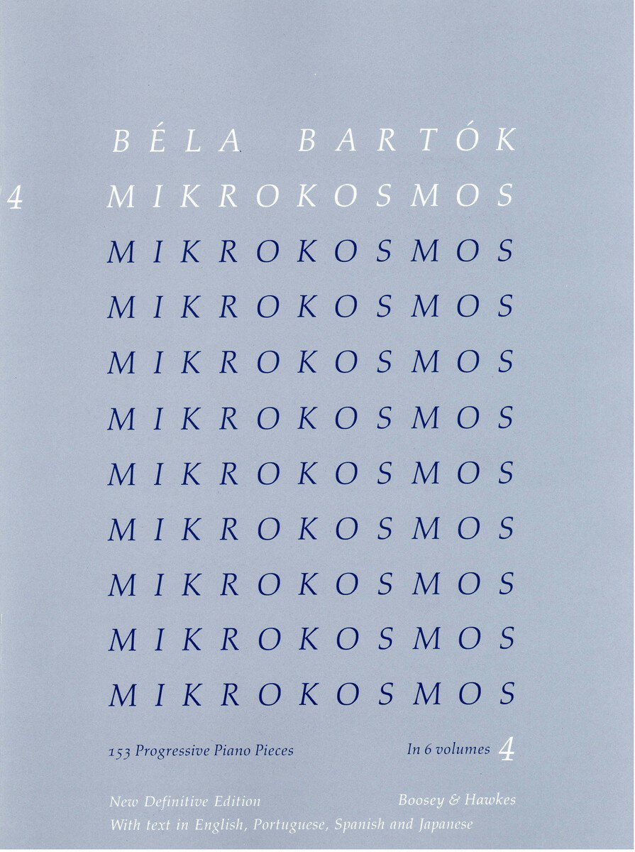 【輸入楽譜】バルトーク, Bela: ミクロコスモス 第4巻