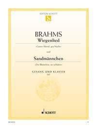 【輸入楽譜】ブラームス, Johannes: 子守歌 Op.49/4 (低声用: ニ長調)