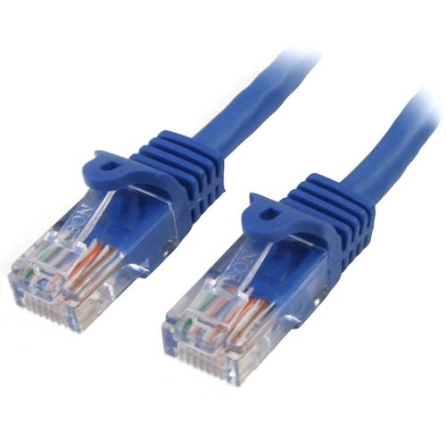 カテゴリ5e LANケーブル（Cat5e） RJ45コネクタ（ツメ折れ防止カバー付き） 1m ブルー