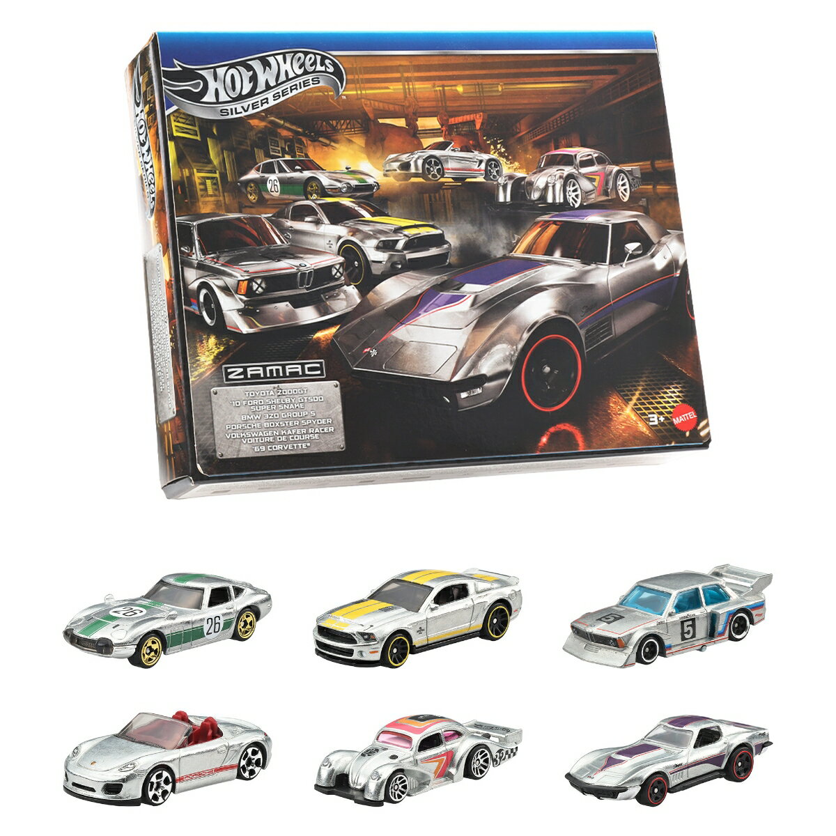 ホットウィール(Hot Wheels)　ザマック マルチパック 乗り物おもちゃ ミニカー 6台入り 3歳から メタル JLB26