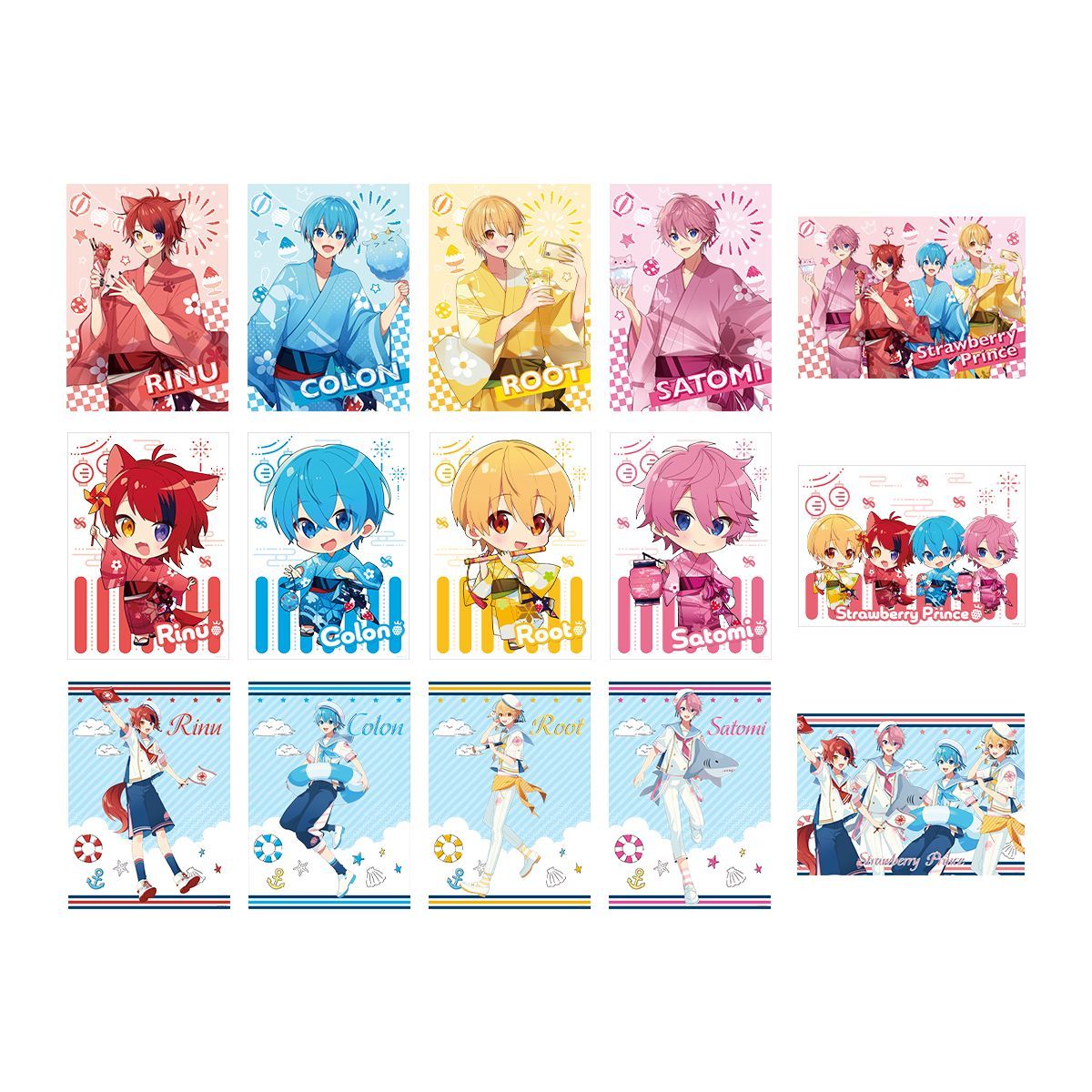 【公式グッズ】すとぷり A4クリアポスターくじ(2023 Summer ver.!!)（全15種のうち4種ランダム）