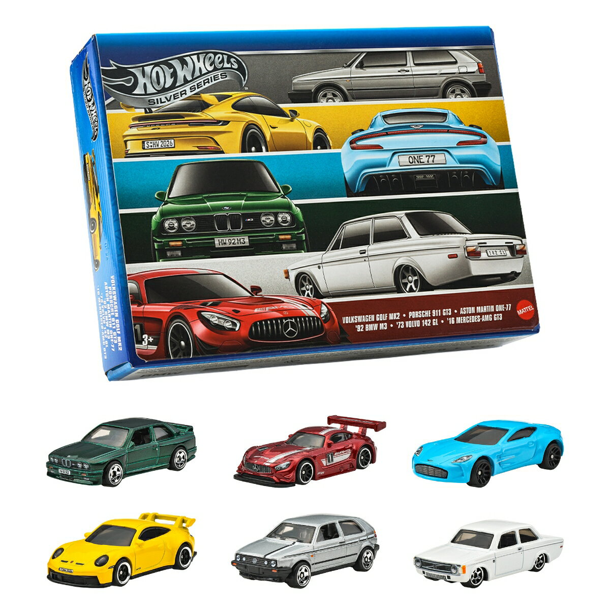 ホットウィール(Hot Wheels)　ユーロスタイル　マルチパック 乗り物おもちゃ ミニカー 6台入り 3歳から マルチ JLB25...