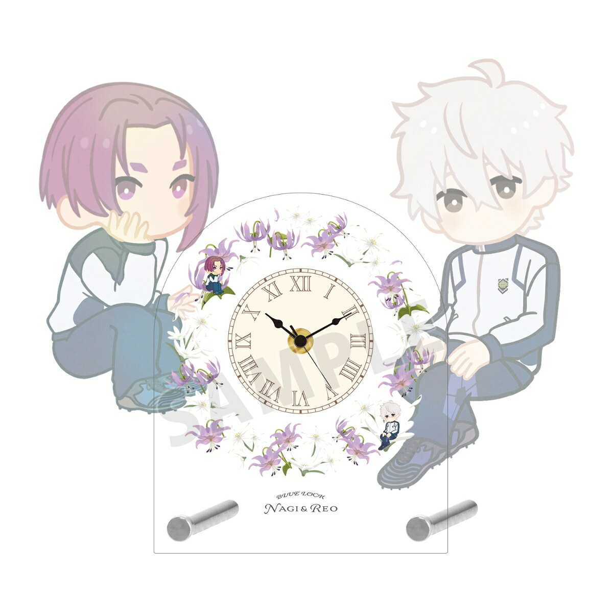TVアニメ『ブルーロック』凪 誠士郎&御影 玲王 Botania 第2弾 アクリルスタンド時計