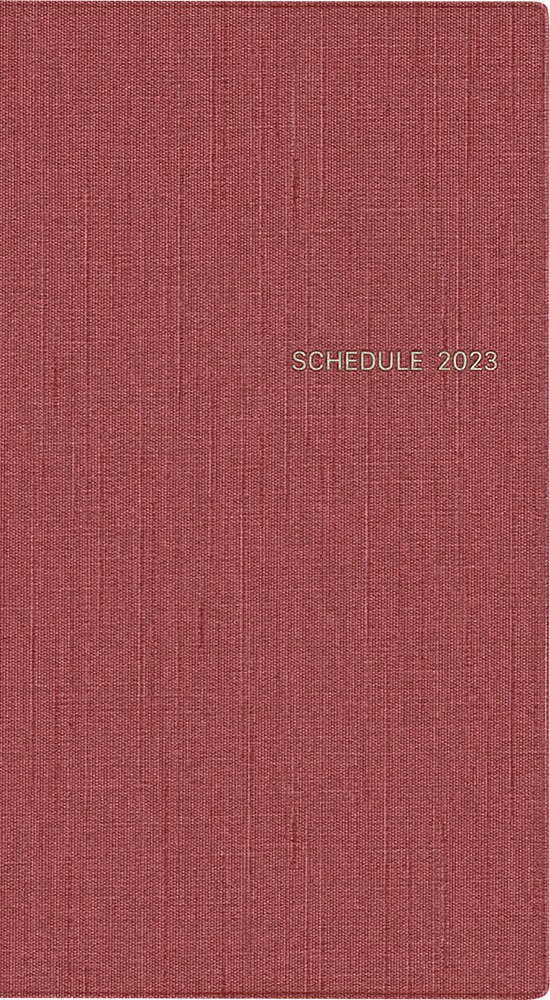 シンプル手帳 あかね 2023年1月始まり