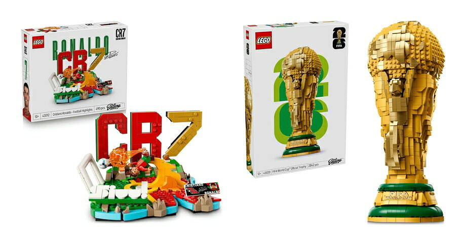 【セット商品】レゴ(LEGO) エディション クリスティアーノ・ロナウド：ゴールの瞬間 43012 + FIFAワールドカップ(TM) 公式トロフィー 43020 おもちゃ 玩具 プレゼント