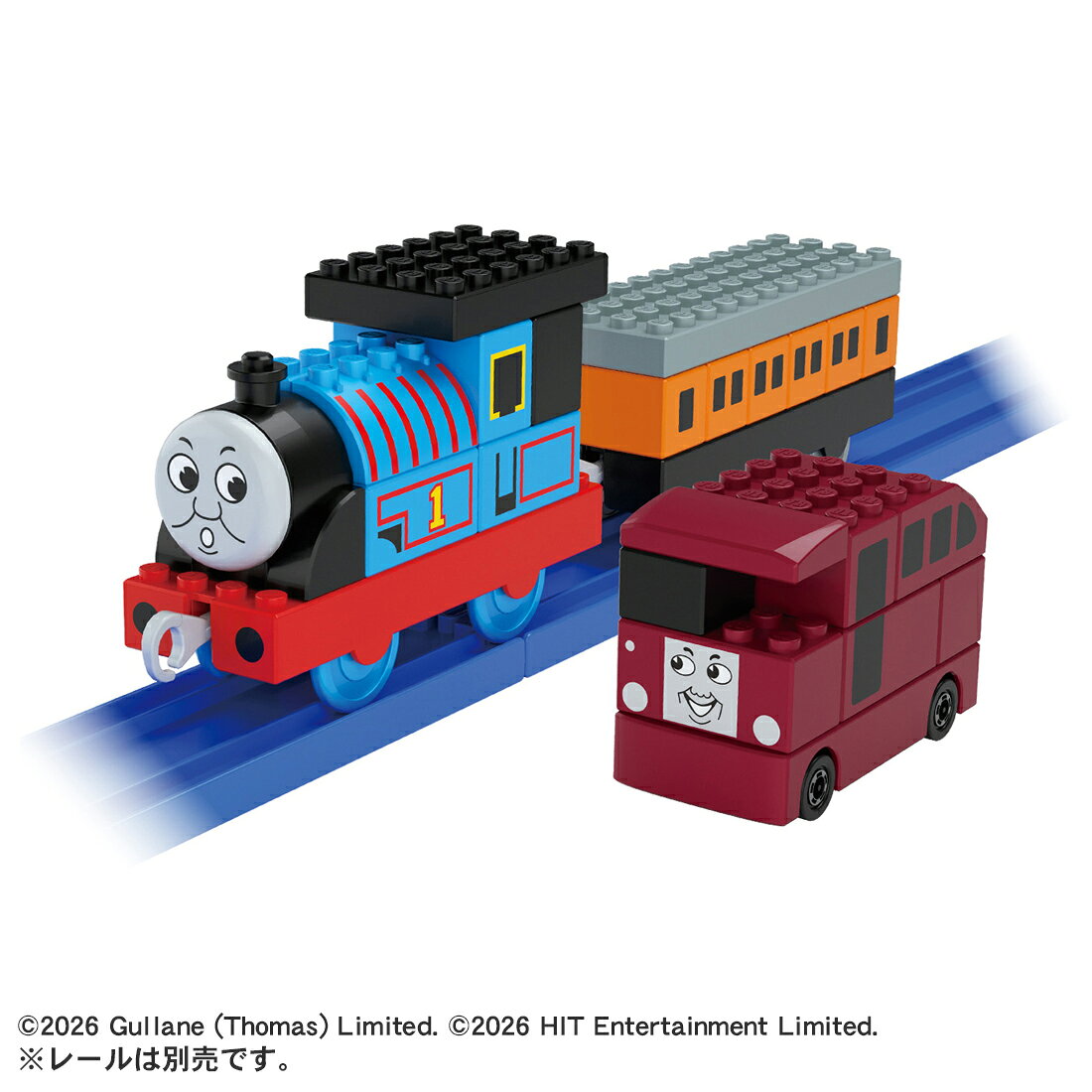 タカラトミー 玩具【グッズ】【キャラクターグッズ】とみか tomica tomika プラレール ぷられーる plarail ブロック トミプラブロック トーマス セット キカンシャトーマス　トミカ・プラレールブロック　トーマストバーティーノキョウソウセット 発売日：2026年11月中旬 JAN：4904810069911 ゲーム おもちゃ 乗り物のおもちゃ セット グッズ