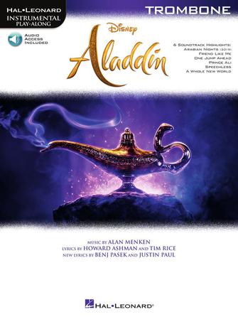 【輸入楽譜】メンケン, Alan: インストゥルメンタル・プレイ・アロング: ディズニー映画「アラジン」 - トロンボーン編: オーディオ・オンライン・アクセスコード付