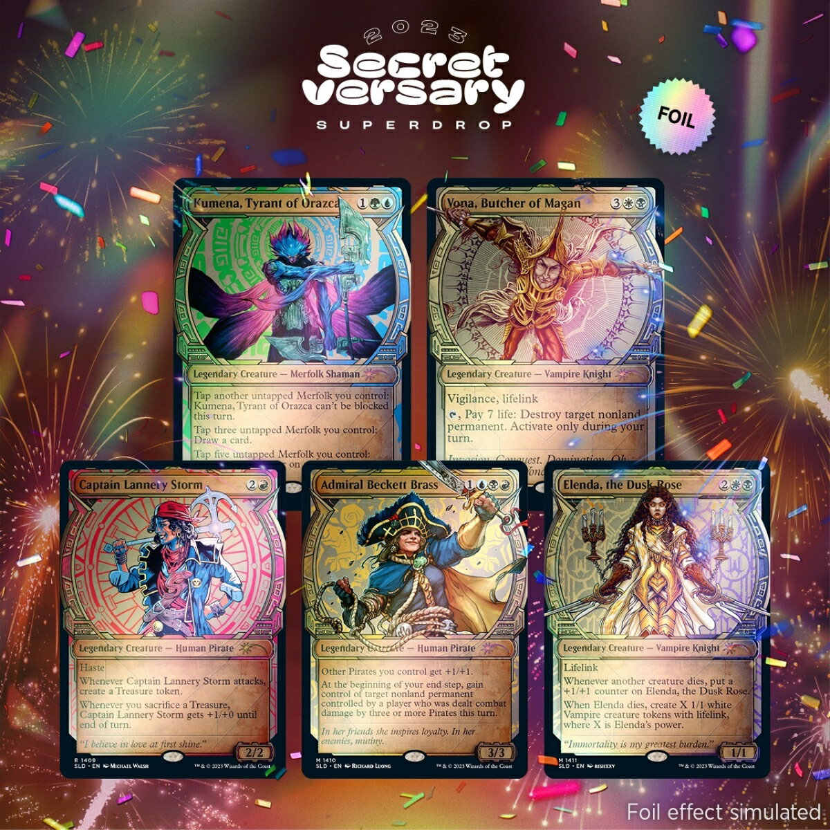 マジック：ザ・ギャザリング Secret Lair Secretversary 2023 Showcase: Lost Caverns of Ixalan Foil Edition　【クレジットカード決済限定】