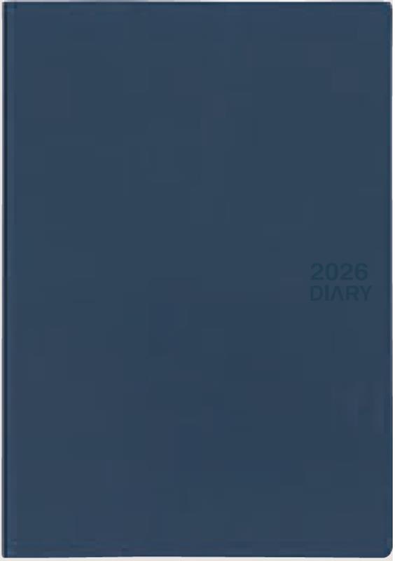 519　A5月間ブロック薄型　紺（2026年版）