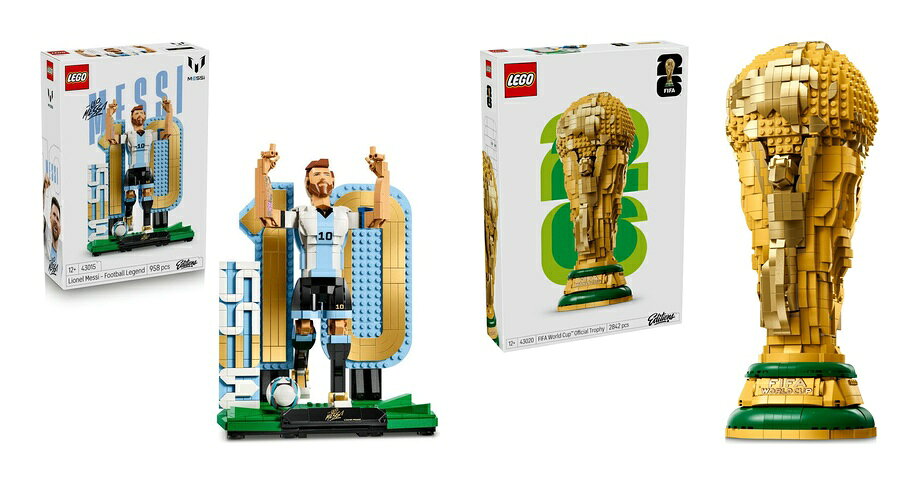 【セット商品】レゴ(LEGO) エディション リオネル・メッシ：サッカーレジェンド 43015 + FIFAワールドカップ(TM) 公式トロフィー 43020 おもちゃ 玩具 プレゼント