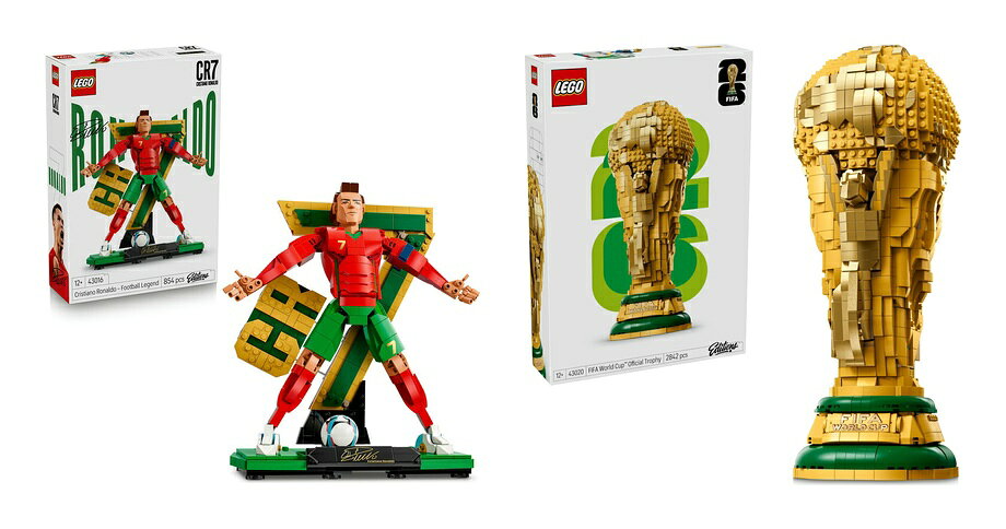 【セット商品】レゴ(LEGO) エディション クリスティアーノ・ロナウド：サッカーレジェンド 43016 + FIFAワールドカップ(TM) 公式トロフィー 43020 おもちゃ 玩具 プレゼント