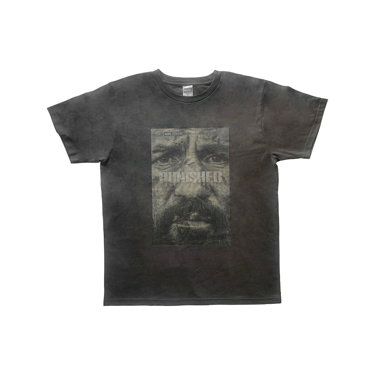 「パニッシャー:ワン・ラスト・キル」のTシャツです。Lサイズ。カラーはチャコールグレー。【商品サイズ (cm)】(幅）：L