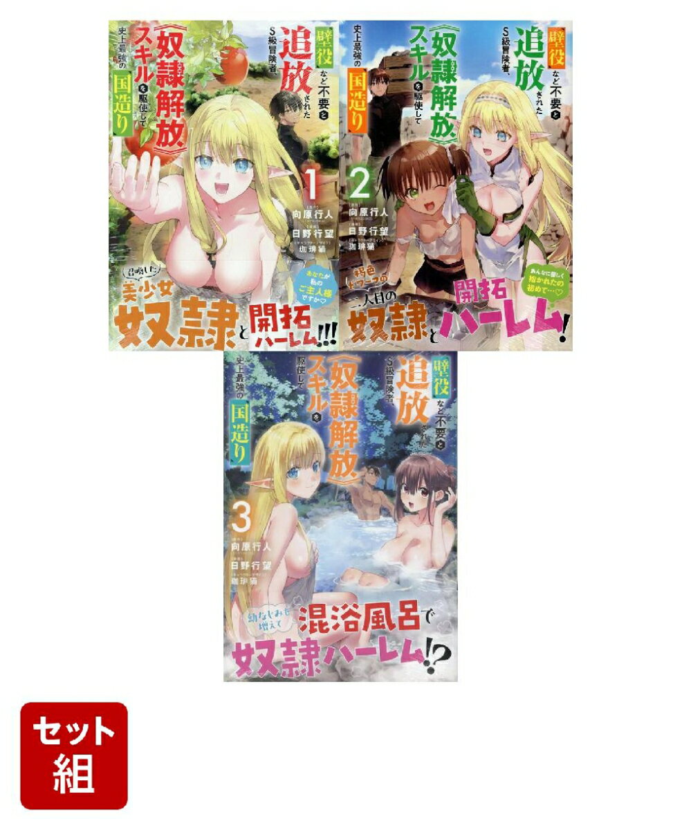 壁役など不要と追放されたS級冒険者、≪奴隷解放≫スキルを駆使して史上最強の国造り　1〜3巻セット(REXコミックス)