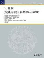 【輸入楽譜】ウェーバー, Carl Maria von: フォーグラーの「サモーリ」のアリアによる6つの変奏曲 Op.6(バイオリン, チェロ, ピアノ)/Fukerider編
