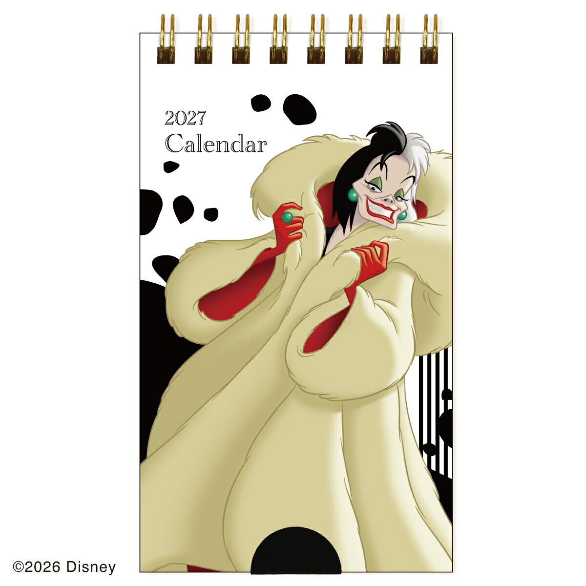 2027年 ディズニーヴィランズ／ポケットカレンダー（クルエラ） TD-30085-G トーダン