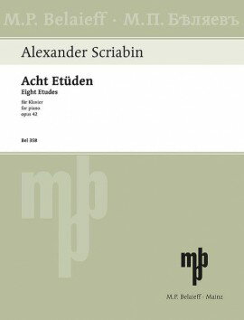 【輸入楽譜】スクリャービン, Aleksandr Nikolaevich: 練習曲集 Op.42