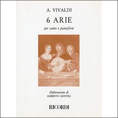 【輸入楽譜】ヴィヴァルディ, Antonio: 6つのアリア (伊語)