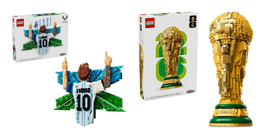 【セット商品】レゴ(LEGO) エディション リオネル・メッシ：勝利の瞬間 43018 + FIFAワールドカップ(TM) 公式トロフィー 43020 おもちゃ 玩具 プレゼント