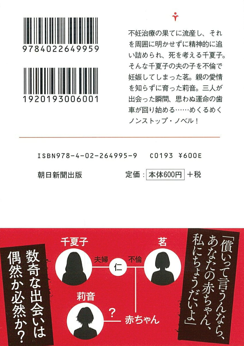 楽天ブックスの愛するあなたの子を授かって、十月十日後に死ぬつもり。 （朝日文庫） [ 夕鷺かのう ]｜アングル3