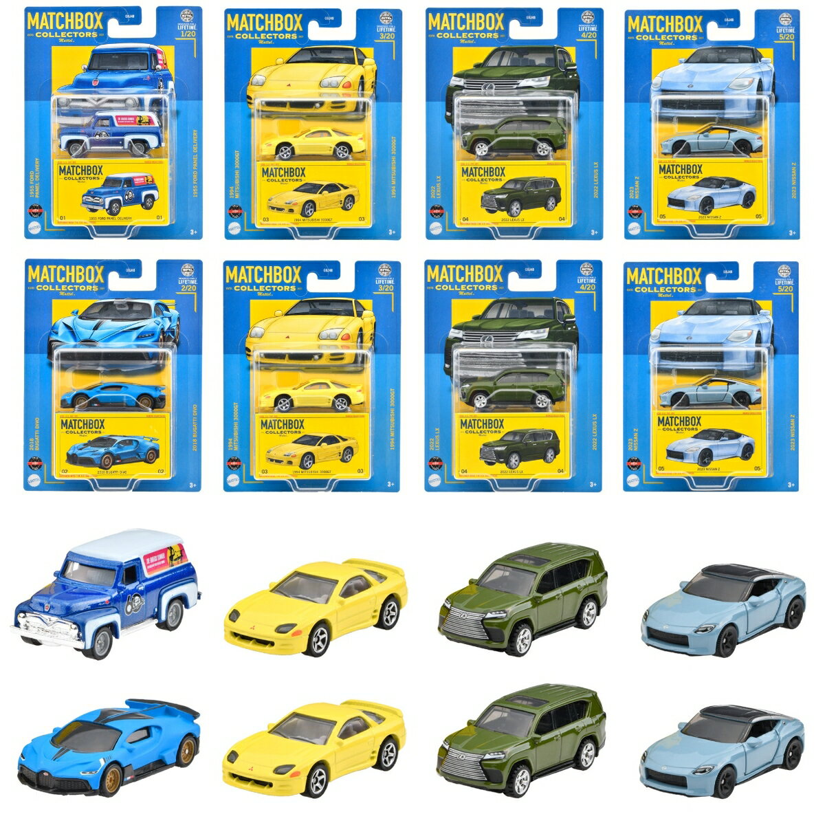 マッチボックス(Matchbox) コレクターズ アソート【ミニカー8台入り BOX販売】 【3才~】 986V-GBJ48