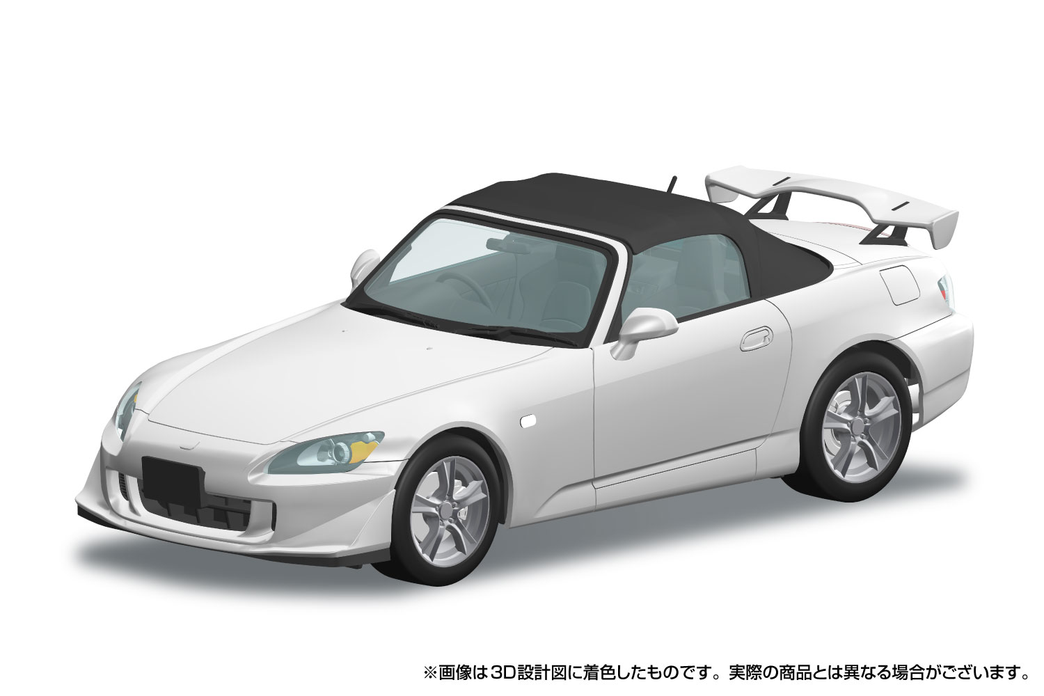 楽プラ スナップカー 1/24 AP2 S2000 TYPE S 2007 グランプリホワイト 【10-GW】 (プラモデル)