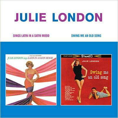 ジュリー・ロンドン、『Sings Latin in a Satin Mood』 『Swing Me an Old Song』2作を収録した1CD

★ジュリー・ロンドン、ラテンの名曲を歌った『Sings Latin in a Satin Mood』 (Liberty LRP3278) と、古い伝統的な曲を取り上げた『Swing Me an Old Song』(Liberty LST77119)という人気2作を1CDに収録。12Pブックレット付。

メンバー:
Julie London(vocals)
1-12: Julie Sings Latin In A Satin Mood
Ernie Freeman (Arranger & Conductor) and His Orchestra. Los Angeles, 1962.Original Album Produced by “Snuff” Garnett.

13-24: Swing Me An Old Song
Jimmy Rowles (Piano, Arranger & Conductor) and His Orchestra. Los Angeles, 1959.Original Album Produced by Bobby Troup.

(メーカー・インフォメーションより)

Disc1
1 : Frenesi
2 : Be Mine Tonight [Noche De Ronda]
3 : Yours [Quiereme Mucho]
4 : Besame Mucho
5 : Adios
6 : Sway [&iquest;Quien Sera?]
7 : Perfidia
8 : Come Closer To Me [Acercate Mas]
9 : Amor
10 : Magic Is The Moonlight [Te Quiero, Dijiste]
11 : You Belong To My Heart [Solamente Una Vez]
12 : Vaya Con Dios
13 : Comin' Thru The Rye
14 : Cuddle Up A Little Closer
15 : After The Ball
16 : Be My Little Bumble Bee
17 : Camptown Races
18 : Old Folks At Home
19 : Downtown Strutter's Ball
20 : How Come You Do Me Like You Do
21 : Row, Row, Row
22 : By The Beautiful Sea
23 : Bill Bailey, Won't You Please Come Home
24 : Three O'Clock In The Morning
Powered by HMV