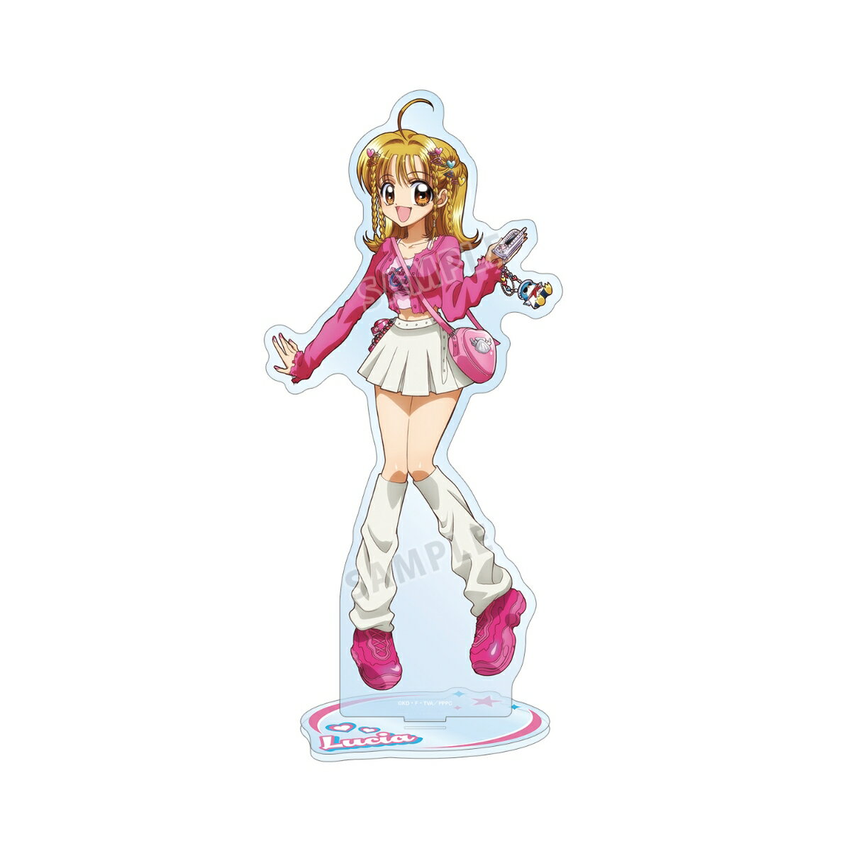 アニメ「ぴちぴちピッチ」描き下ろし 七海 るちあ Y2Kファッションver. 特大アクリルスタンド