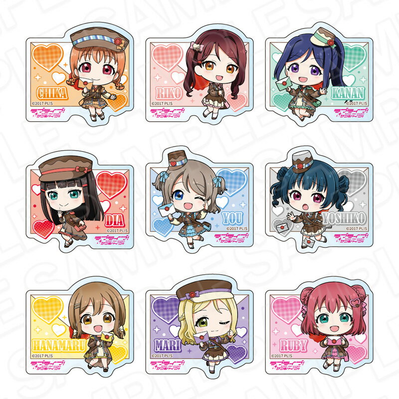 「ラブライブ！サンシャイン！！」からアクリルバッジ メッセンジャー デフォルメ ver．が登場！【対象年齢】：15歳以上【商品サイズ (cm)】(高さ）：5