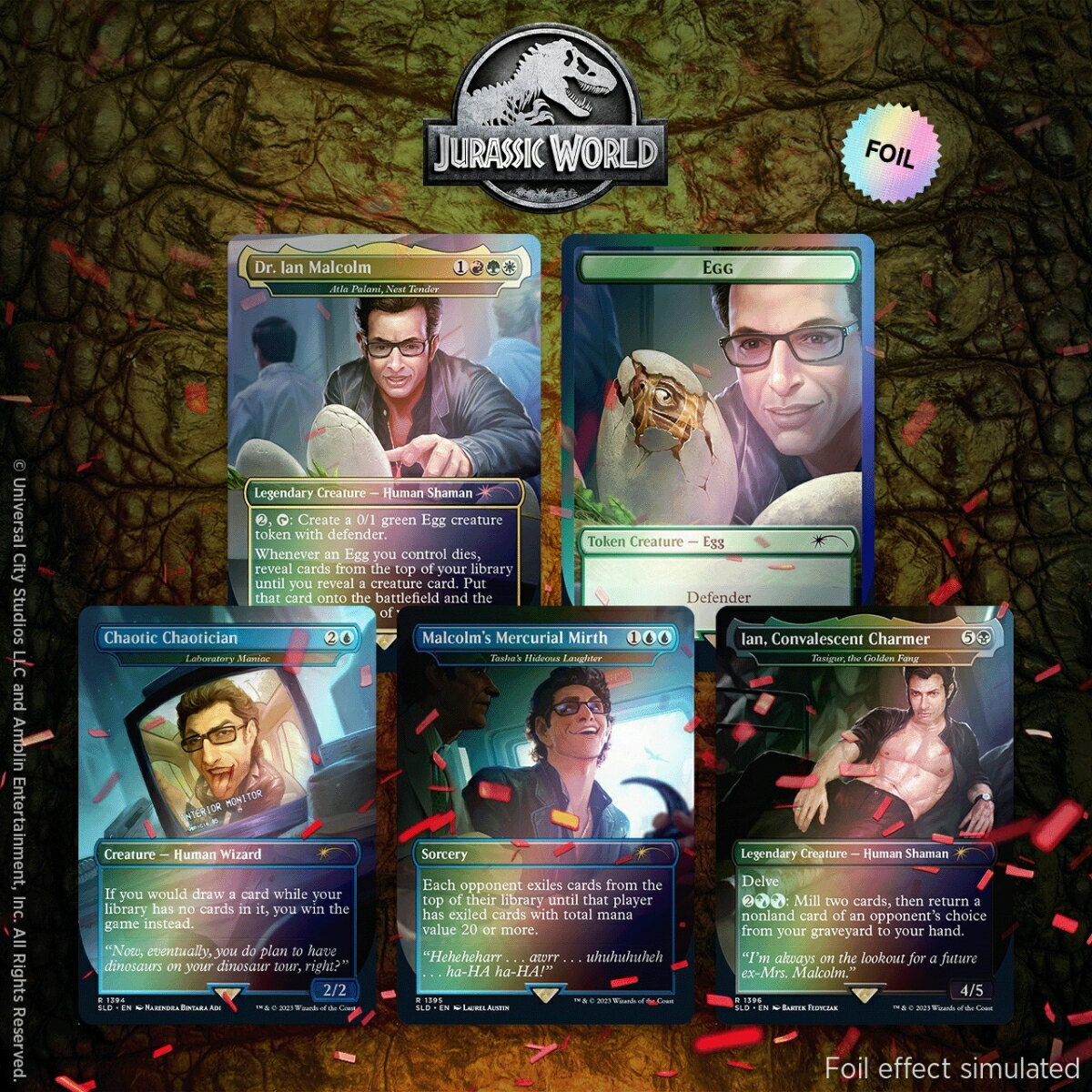 マジック：ザ・ギャザリング Secret Lair Secretversary 2023 Secret Lair x Jurassic World: Dr. Ian Malcolm Foil Edition　【クレジットカード決済限定】