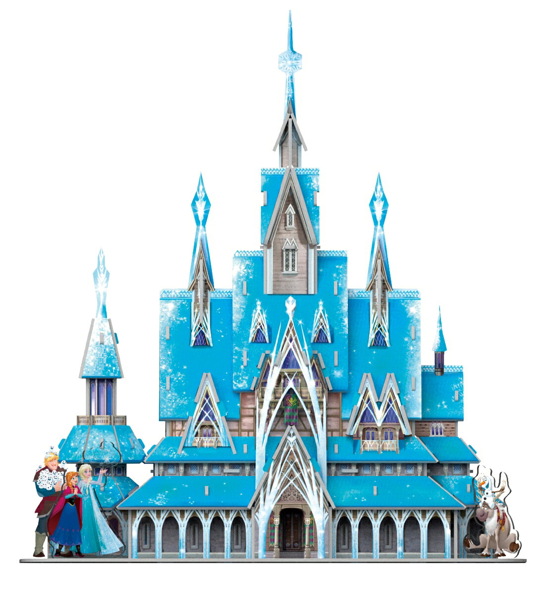 本物みたい！立体紙パズル　ディズニー　アナと雪の女王　アレンデール城 読む・作...