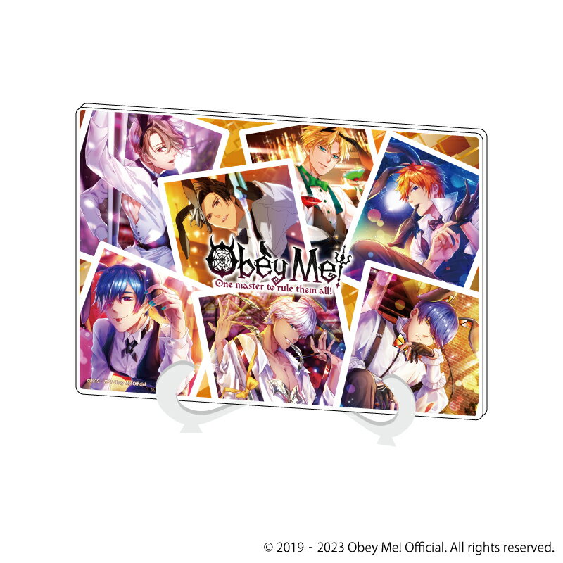 アクリルアートボード(A5サイズ)「Obey Me!」02/コラージュデザイン(公式イラスト)【グッズ】