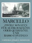 【輸入楽譜】マルチェッロ, Benedetto: 12のソナタ Op.2より 第2巻: 第4番ー第6番(アルト・リコーダーまたはフルートと通奏低音): スコアとパート譜セット [ マルチェッロ, Benedetto ]