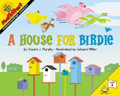 Poor tiny Birdie has no house. But Birdie does have friends. Spike, Queenie, Goldie, and Fidget want to help Birdie find a house of his own. Birdie needs a house that isn't too tall and isn't too thin, that isn't too short and isn't too fat, and that isn't too wide and isn't too narrow. Will they find a house for Birdie before the rain falls and the wind blows? A sweet and simple story about helping out a friend explains the math concept of capacity -- what will fit in a container of a particular shape and size.